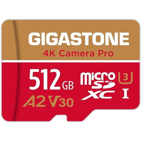GIGASTONE 512GB Micro SD Card for 4K Video