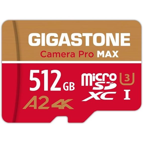 GIGASTONE 512GB Micro SD Card for 4K Devices