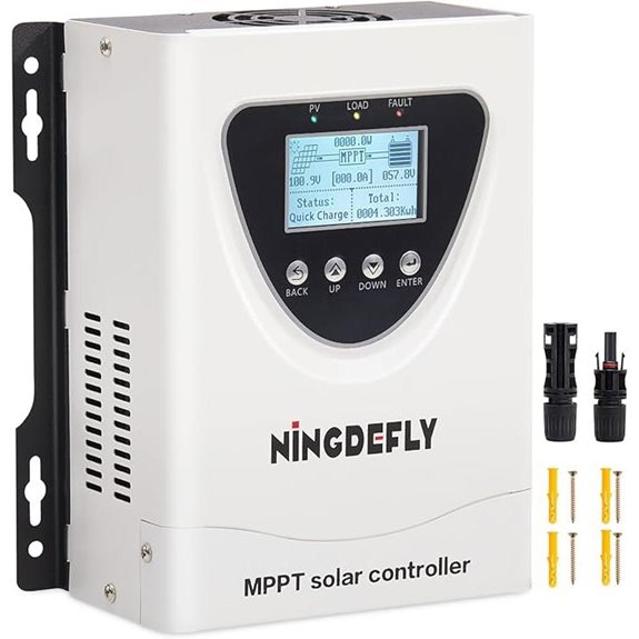 60A MPPT Solar Charge Controller with LCD Display