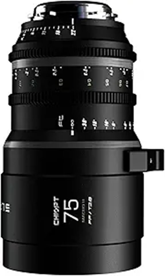 Slasher 75mm T2.8 Cine Lens for Cinema Cameras