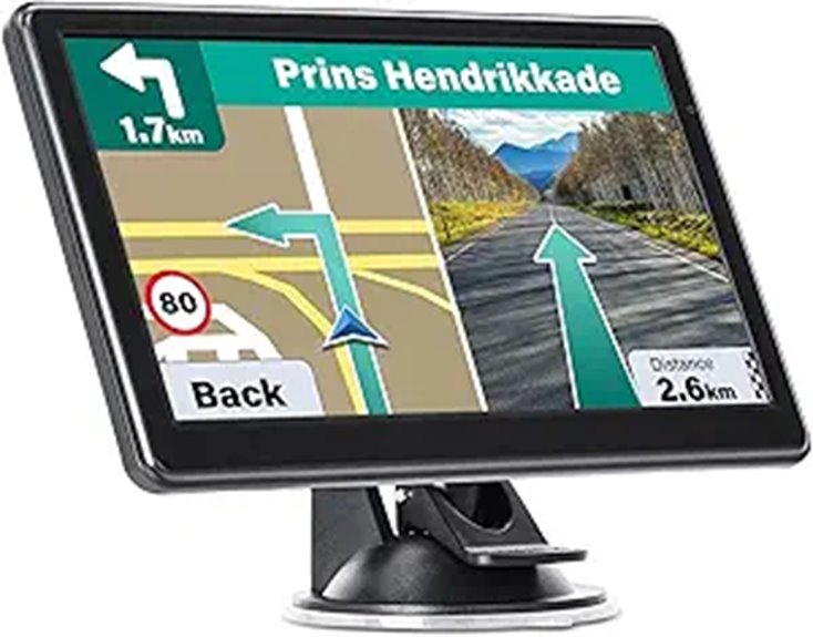 7-Inch Car GPS Navigator with Lifetime Maps