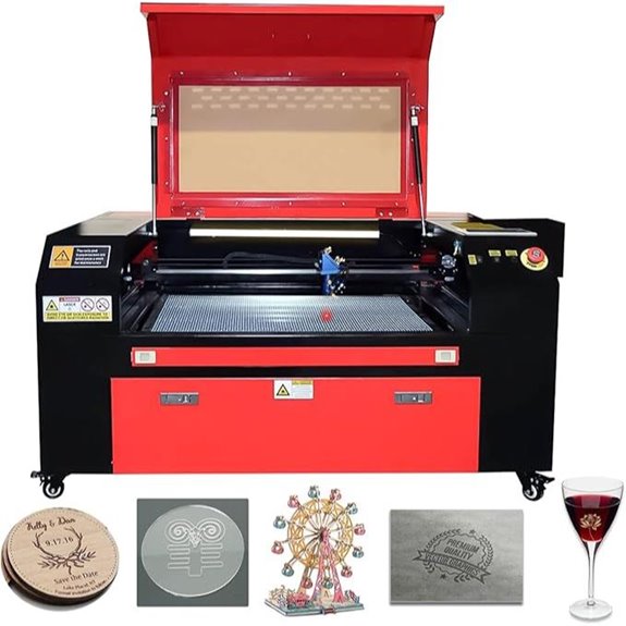 80W CO2 Laser Engraver & Cutter with Air Assist