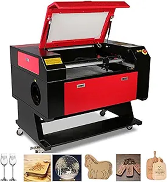 80W CO2 Laser Engraver with Digital Control Panel