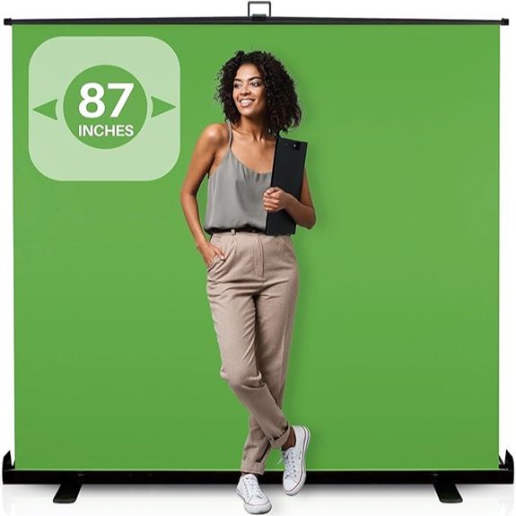 KHOMO GEAR 87-in Collapsible Green Screen Backdrop