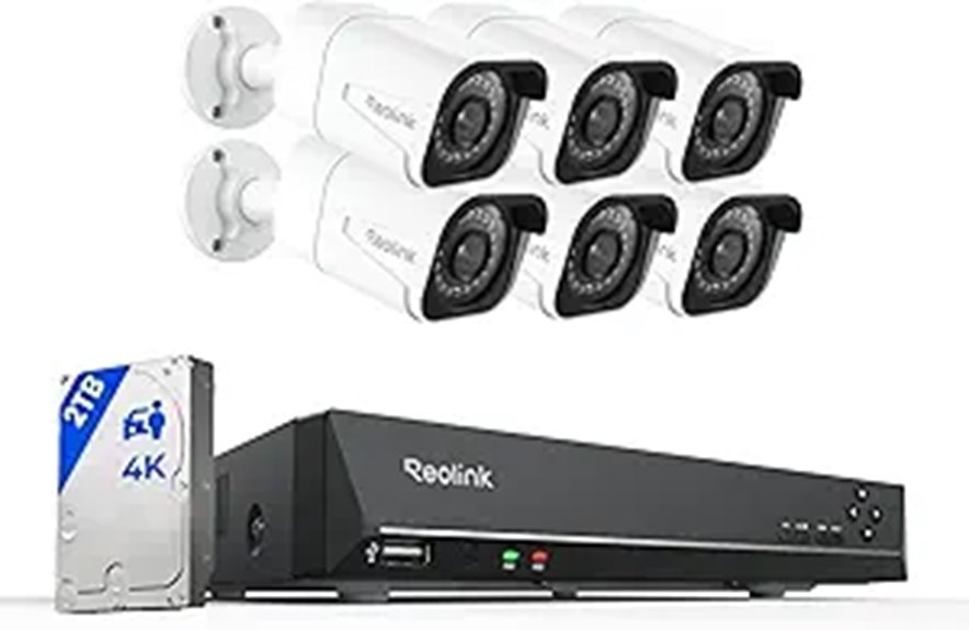 REOLINK 8CH 4K PoE Security Camera System