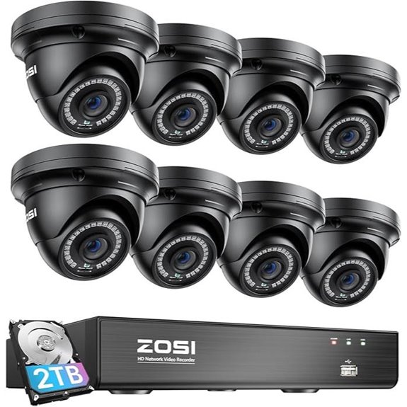 ZOSI 8-Channel 8MP 4K PoE Home Security System