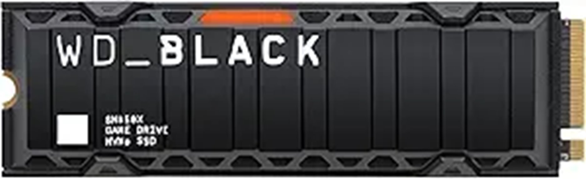 WD_BLACK 8TB SN850X NVMe SSD with Heatsink