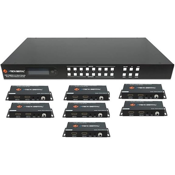 J-Tech 8x8 4K HDMI Matrix Switch Extender