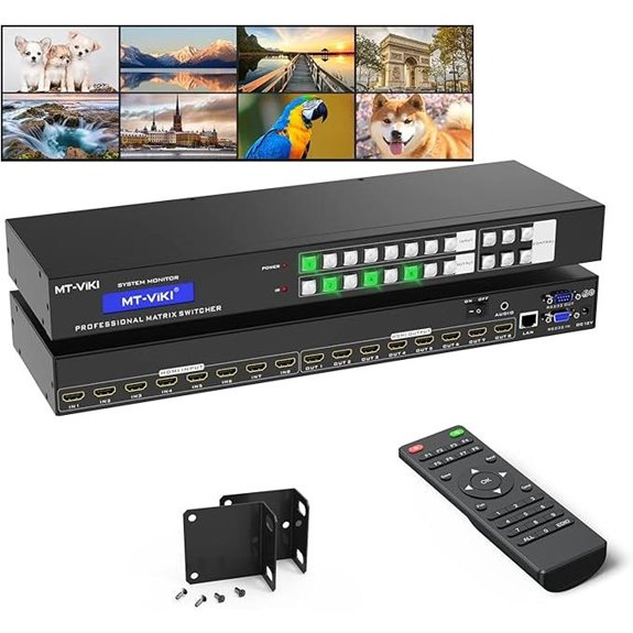 MT-VIKI 8x8 4K HDMI Matrix Switch with GUI