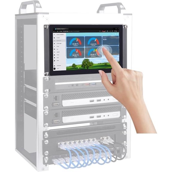 GeeekPi 9-Inch Rack Mount Touch Screen Monitor
