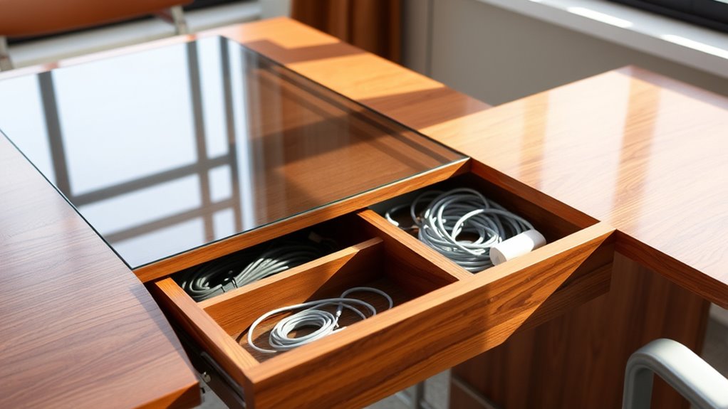 adjustability and organization features