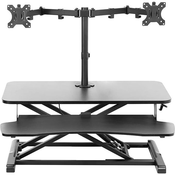 VIVO Height Adjustable 32-inch Standing Desk Converter