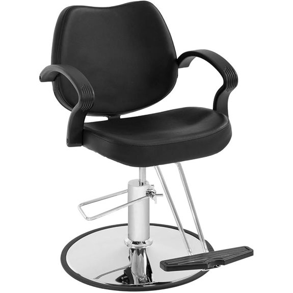 BestMassage Barber Chair with Adjustable Height and Footrest
