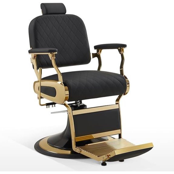 BarberPub Adjustable Reclining Barber Styling Chair