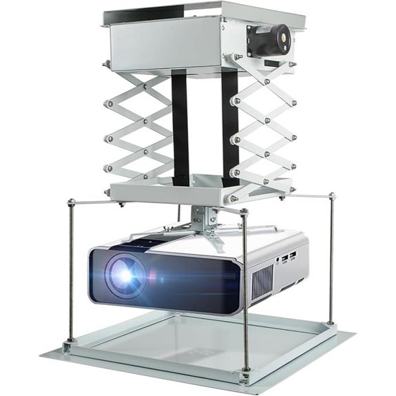 CGOLDENWALL Electric Projector Mount with Adjustable Base