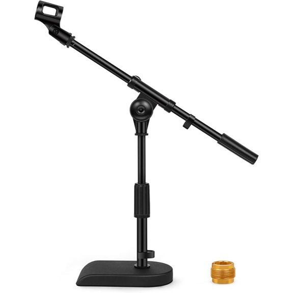 InnoGear Adjustable Microphone Stand with Weighted Base