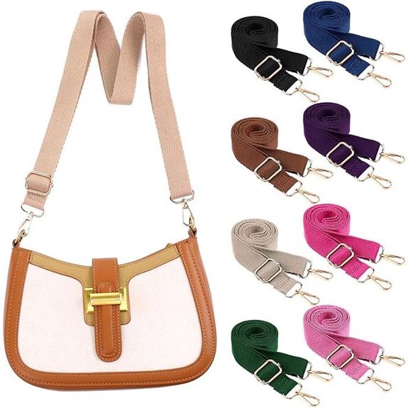 8 Pcs Adjustable Purse Straps with Zinc Buckles
