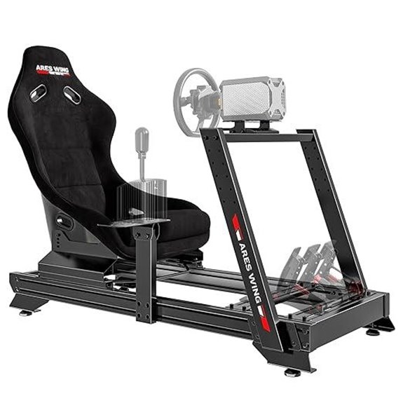 ARES WING Racing Simulator Cockpit with Adjustable Seat