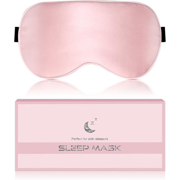 Silk Sleep Mask for Women with Adjustable Straps
