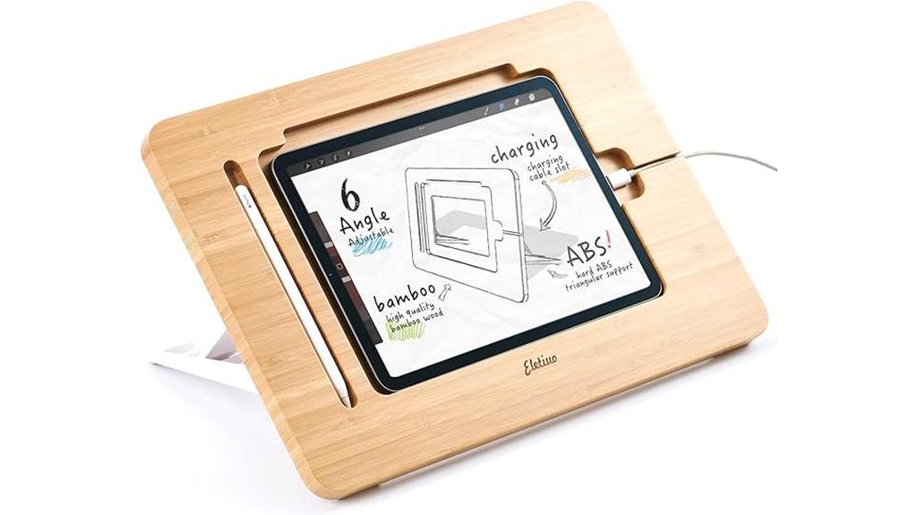 adjustable tablet stand with accessories