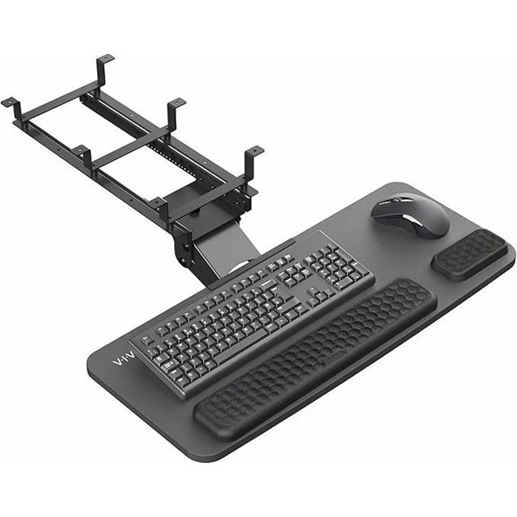 VIVO Adjustable Under-Desk Keyboard & Mouse Tray