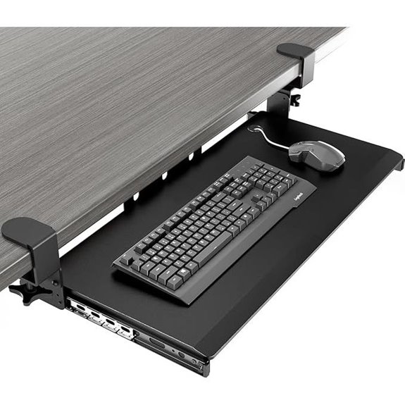 AX WABER Adjustable Under Desk Keyboard Tray