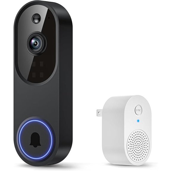 Smart Video Doorbell with AI Motion & Night Vision