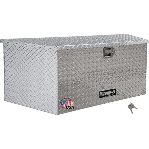 Buyers Aluminum Trailer Tongue Toolbox (18.3x16.1x49.2)