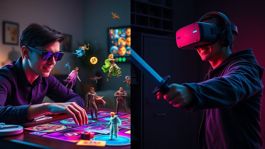 ar and vr game varieties