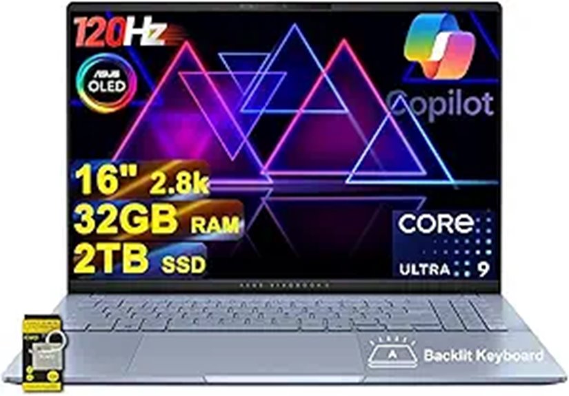 ASUS Vivobook S16 AI Laptop 16