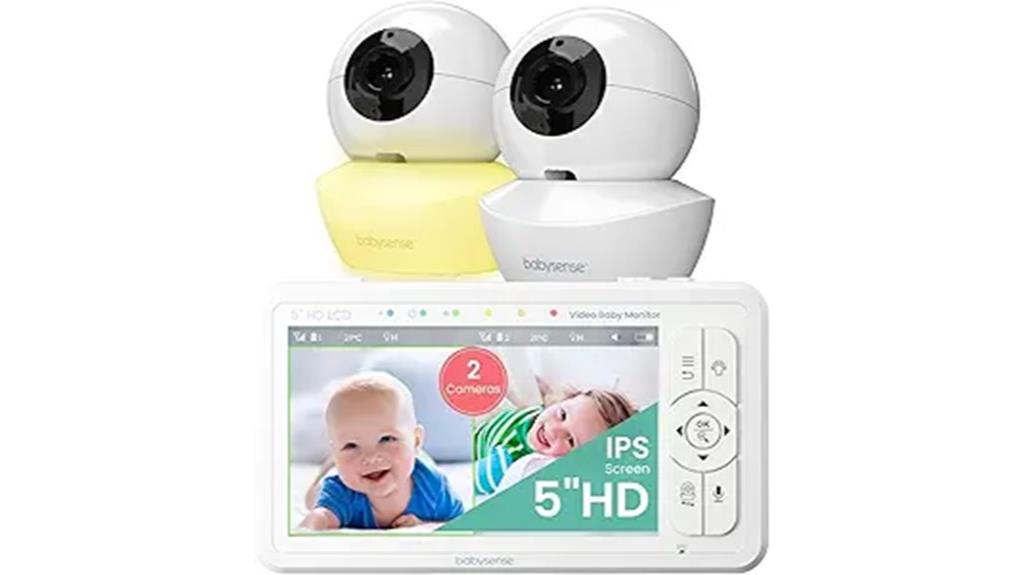 baby monitor with split screen
