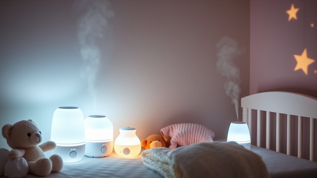 baby room humidifier lights