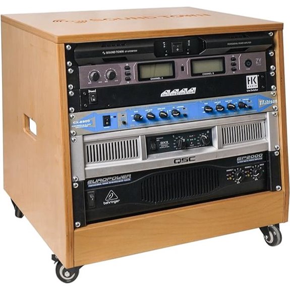 Sound Town 8U Baltic Birch Studio Rack