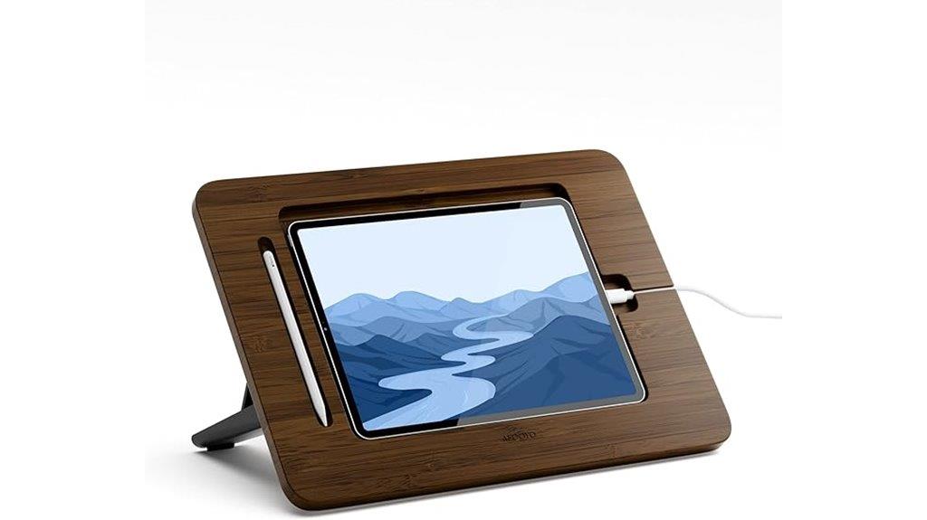 bamboo ipad drawing stand