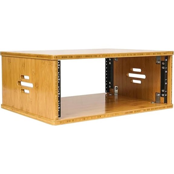 Sound Town Bamboo Studio Rack with Ventilation