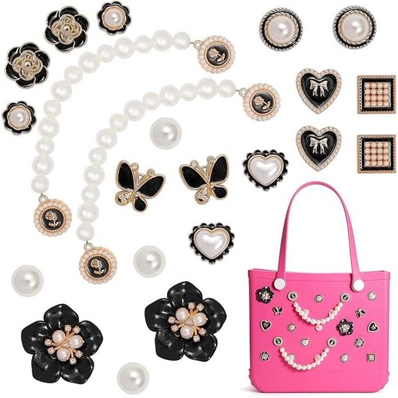 Pearl Chain Beach Bag Charms (23 Pcs)