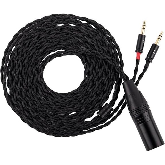 Tripowin Nova Monitor Headphone Cable (2M Black)