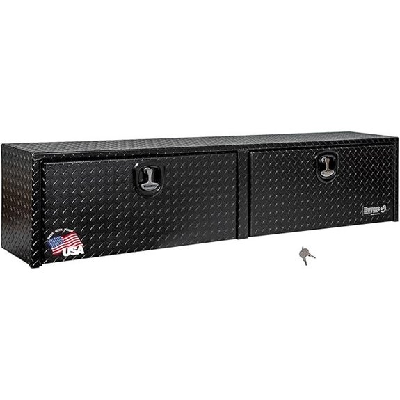 Buyers Products Black Aluminum Diamond Tread Truck Box