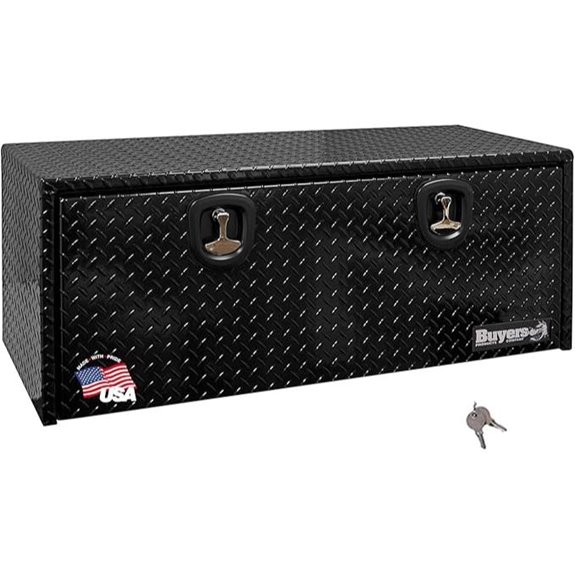 Buyers Products Black Aluminum Truck Underbody Toolbox