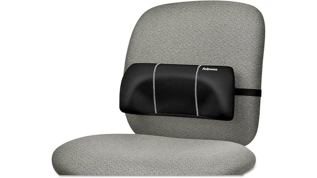 black lumbar back support