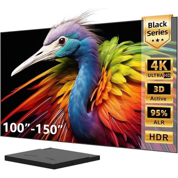 NothingProjector Black Series ALR Screen & Motorized Projector Slider