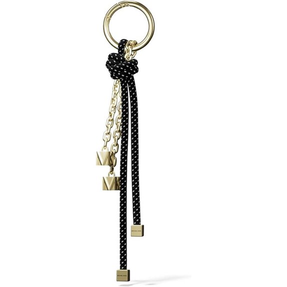 Michael Kors Black Speckled Cord Bag Charm