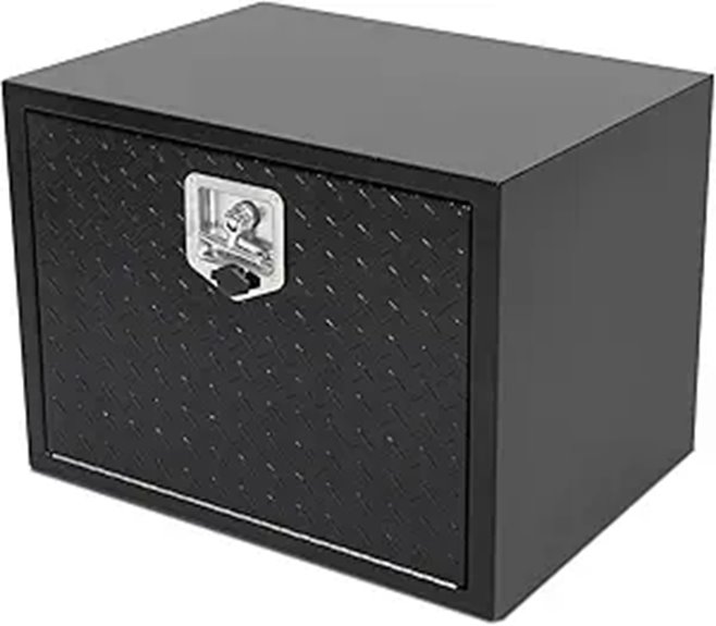 Confote Black Steel Truck Tool Box with Lock
