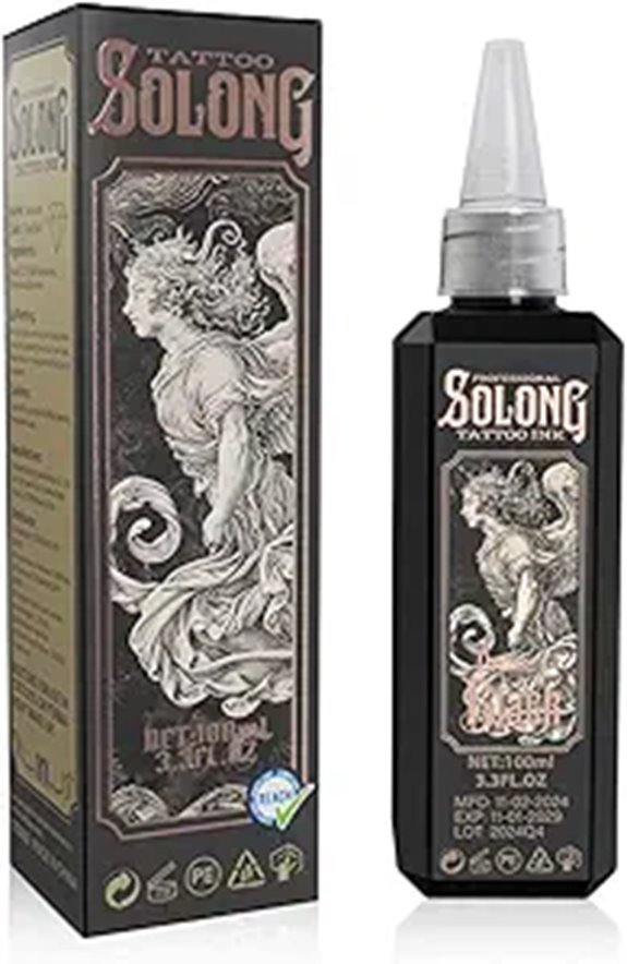 Solong S Series Black Tattoo Ink (3.4oz)