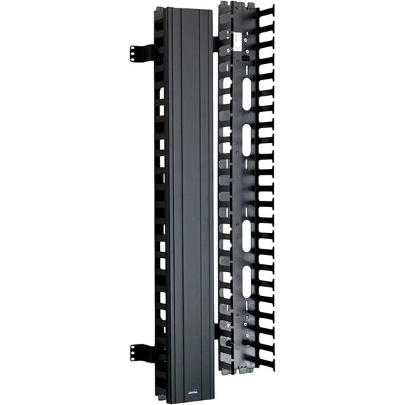 Leviton Vertical Cable Management 5 x 80 Black