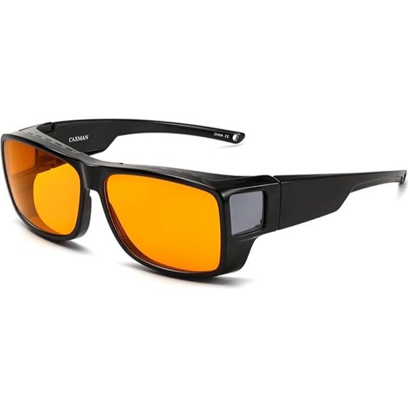 CAXMAN Blue Light Sleep Glasses with Orange Tinted Lenses