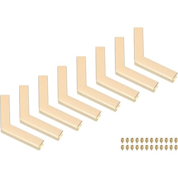 uxcell Brass Purse Corner Protectors (4 Pack)