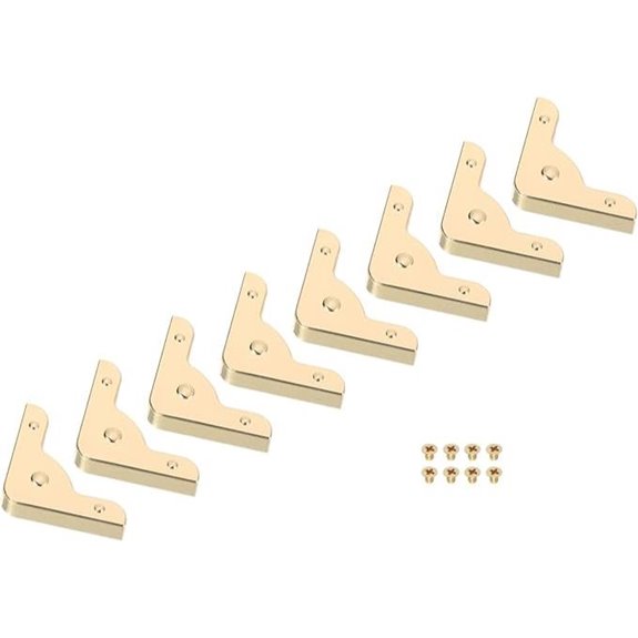 uxcell Brass Purse Corner Protectors (8 Pack)