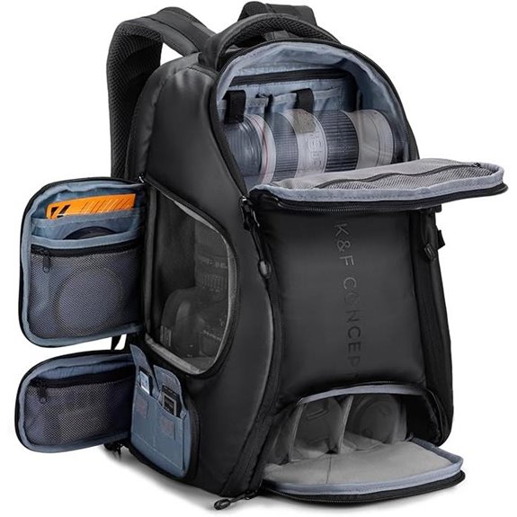 camera backpack with raincover