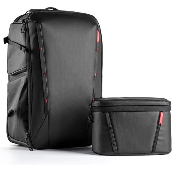 camera backpack with shoulder bag